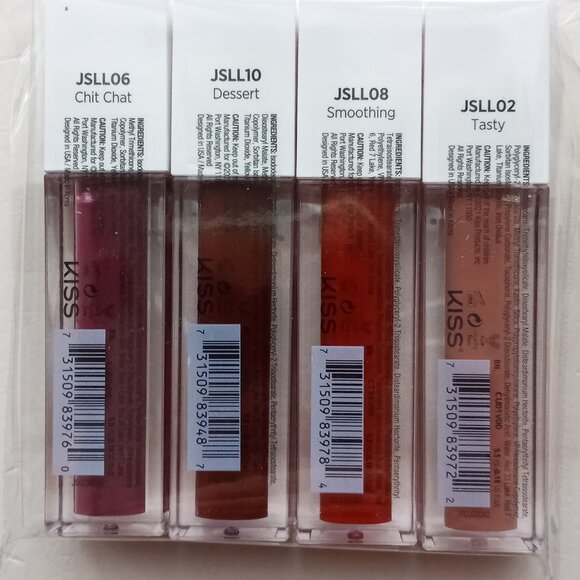 JOAH LONGWEAR LIP COLOR 4 Pack tasty, smoothing, dessert, chit chat NEW - Picture 3 of 7